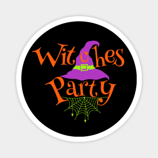 Halloween Witches Hat Party Magnet